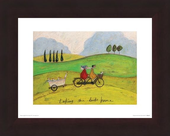 Framed Framed Taking the Ducks Home - Sam Toft