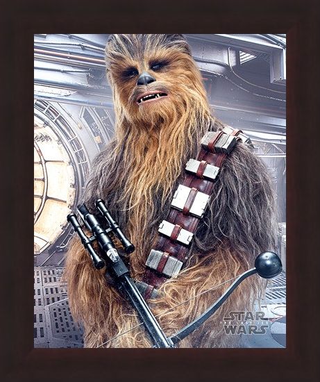 Framed Framed Chewbacca Bowcaster - Star Wars The Last Jedi