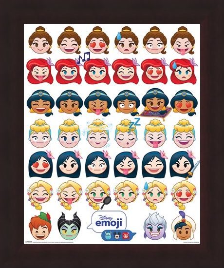 Framed Framed A Happy Ending - Disney Emoji Princess