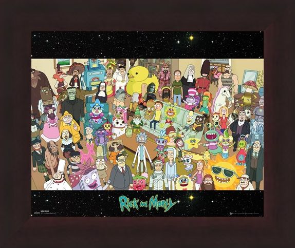 Framed Framed Cast - Rick and Morty