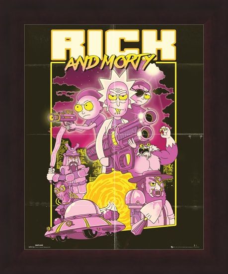 Framed Framed Action Movie - Rick and Morty