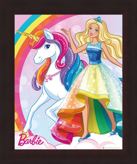 Framed Framed Unicorn - Barbie