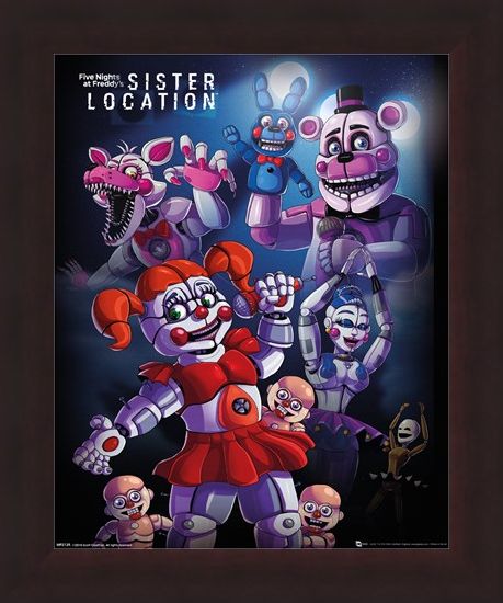 Framed Framed Sister Location Group - Five Nights at Freddy's