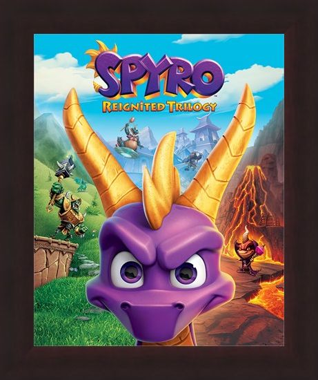 Framed Framed Game Cover Art - Spyro