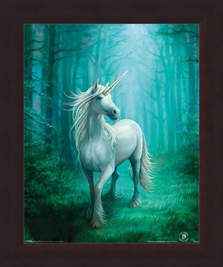 Framed Framed Forest Unicorn - Anne Stokes