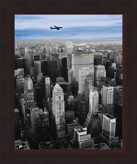 Framed Framed Flying High above The MetLife Building - New York City