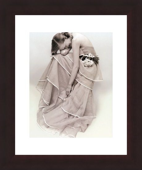 Framed Framed Tiered Evening Dress, March 1951 - Norman Parkinson