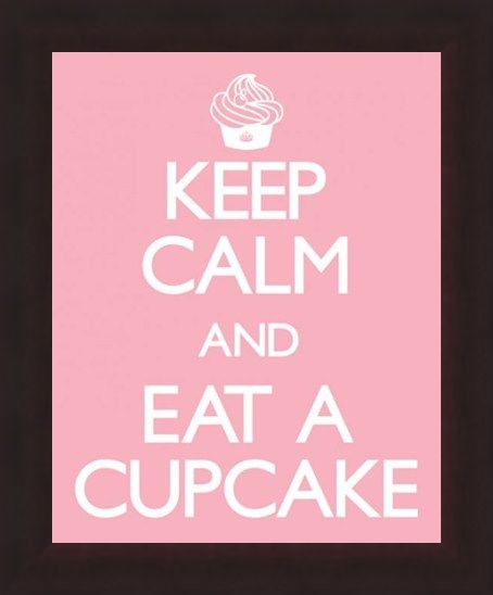 Framed Framed Keep Calm and Eat a Cupcake - Keep Calm and Carry On