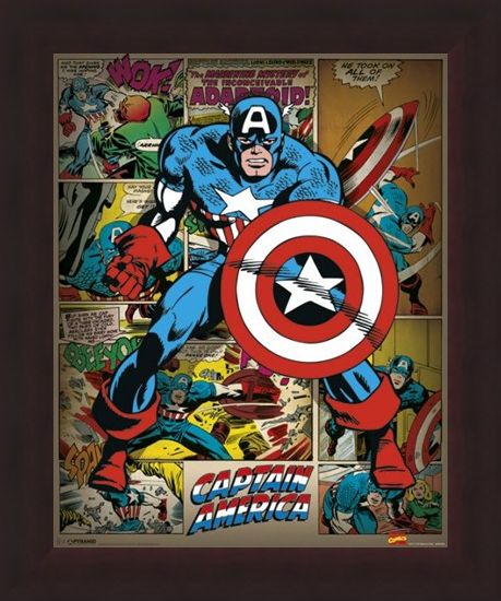 Framed Framed He Took On All Of Them! - Captain America