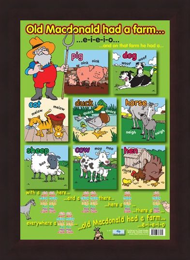 Framed Framed Old Macdonald's Farm - Traditional Nursery Rhyme