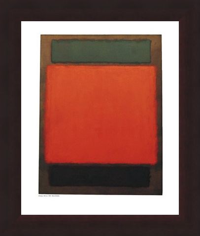 Framed Framed Orange and Brown - Mark Rothko