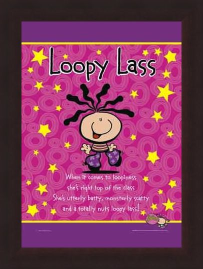 Framed Framed Loopy Lass - Bubblegum Character