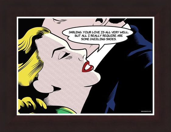 Framed Framed Some Dazzling Shoes - Pop Art