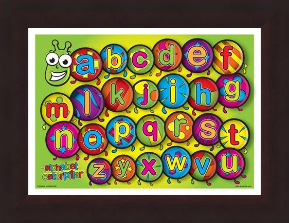 Framed Framed The Alphabet Caterpillar - Learn the Alphabet in Style