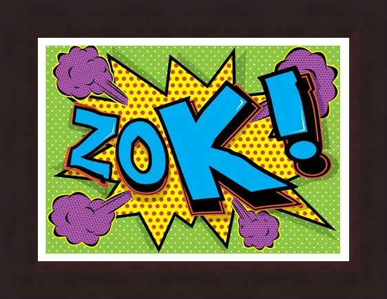 Framed Framed Zok! - Pop Art Explosion