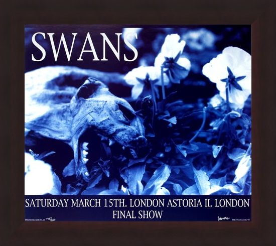 Framed Framed Swans at London Astoria II - Frank Kozik
