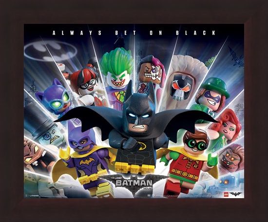 Framed Framed Always Bet On Black - Lego Batman