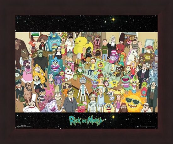 Framed Framed Cast - Rick and Morty