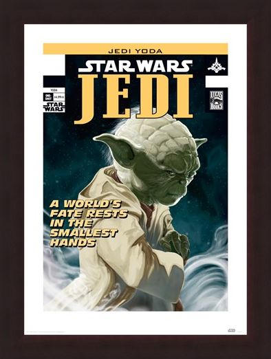 Framed Framed Yoda - World's Fate - Star Wars