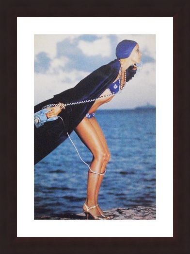 Framed Framed Jerry Hall, Jamaica May 1975 - Norman Parkinson