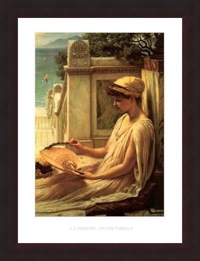 Framed Framed On the Terrace - Edward Poynter