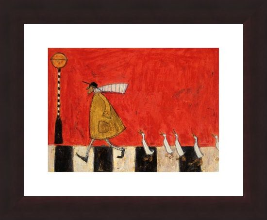 Framed Framed Crossing with Ducks - Sam Toft