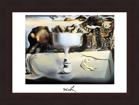 Framed Framed Apparition of a Face and Fruitdish, 1938 - Salvador Dali