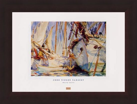 Framed Framed White Ships - John Singer Sargent