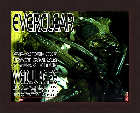 Framed Framed Frank Kozik Everclear Live at Theatre in the Clouds Limited Edition Print -