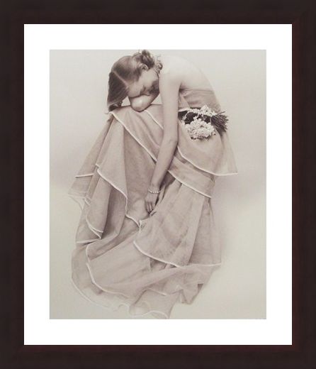 Framed Framed Tiered Evening Dress, March 1951 - Norman Parkinson