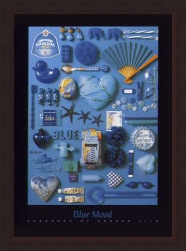 Framed Framed Blue Mood - Andrea Tilk