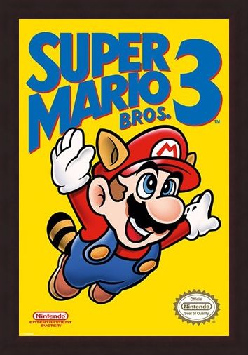 Framed Framed Super Mario Bros 3 - Retro Gaming