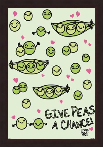 Framed Framed Give Peas A Chance - David & Goliath