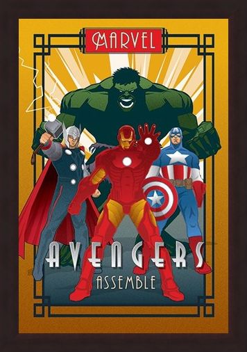 Framed Framed Avengers Assemble - Marvel Deco