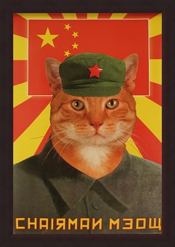Framed Framed Chairman Meow - Calling All Meowists