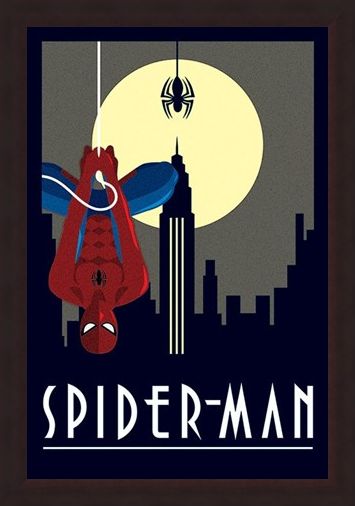 Framed Framed Spider-Man - Marvel Deco