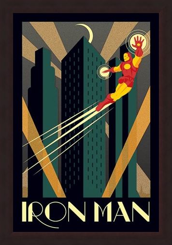 Framed Framed Iron Man - Marvel Deco