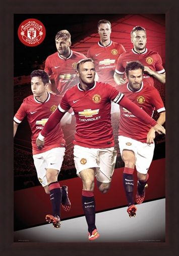 Framed Framed Manchester United Star Players 2014/15 - Manchester United Football Club