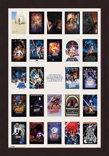 Framed Framed Star Wars Collage - May the Force be with you