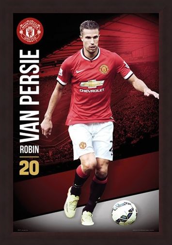 Framed Framed Robin Van Persie - Manchester United Football Club