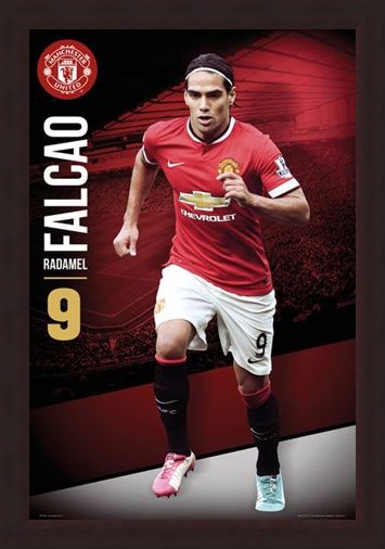 Framed Framed Radamel Falcao - Manchester United Football Club