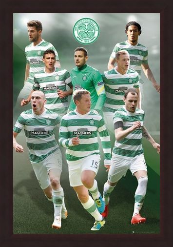 Framed Framed Star Players - Celtic Football Club 2014/15