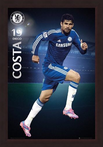 Framed Framed Diego Costa - Chelsea Football Club