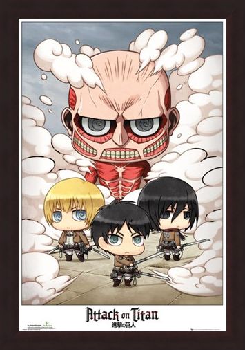 Framed Framed Chibi Group - Attack On Titan