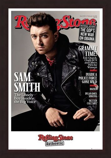Framed Framed Rolling Stone Magazine - Sam Smith