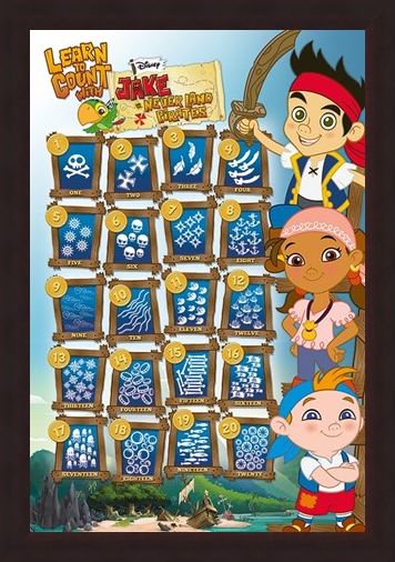 Framed Framed Learn To Count - James & The Neverland Pirates