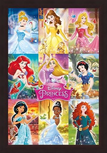 Framed Framed Princess Collage - Disney Princess