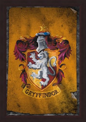 Framed Framed Gryffindor Flag - Harry Potter