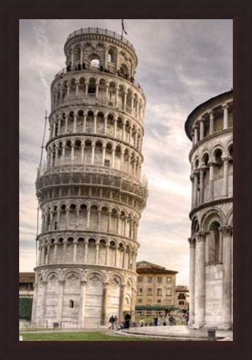 Framed Framed Italy's Finest - The Leaning Tower Of Pisa