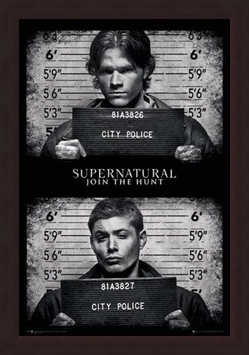 Framed Framed Horrifying Mug Shots - Supernatural